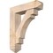 Ekena Millwork Merced Arts and Crafts Smooth Bracket w/ Offset Brace, Douglas Fir, 7 1/2"W x 30"D x 36"H BKT0806X30X36MRC03SDF - alternate 1